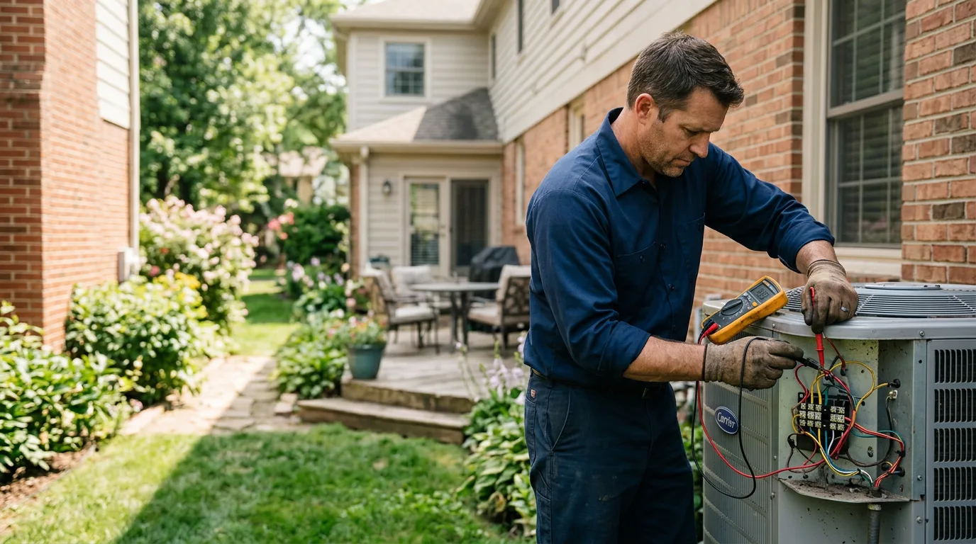 HVAC technician working near Warwick, RI